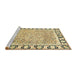 Sideview of Machine Washable Abstract Brown Rug, wshabs3426