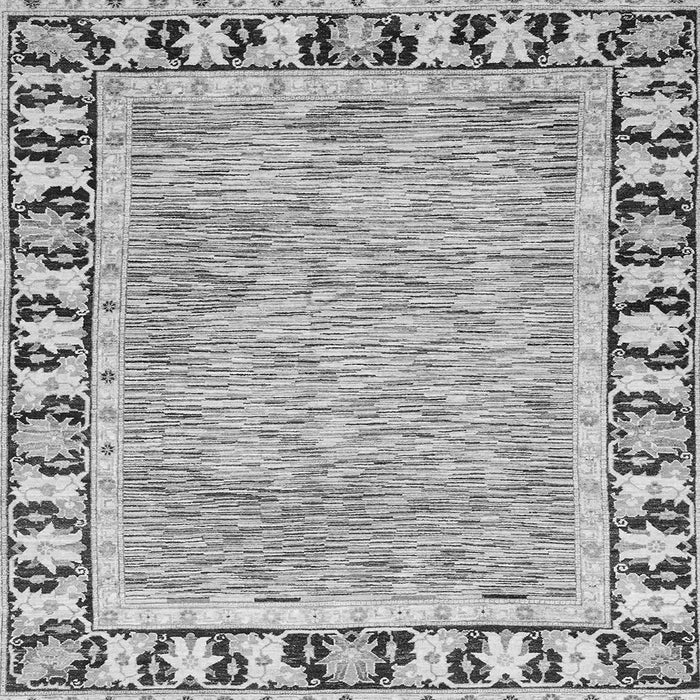 Square Machine Washable Abstract Gray Modern Rug, wshabs3426gry