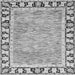 Square Machine Washable Abstract Gray Modern Rug, wshabs3426gry