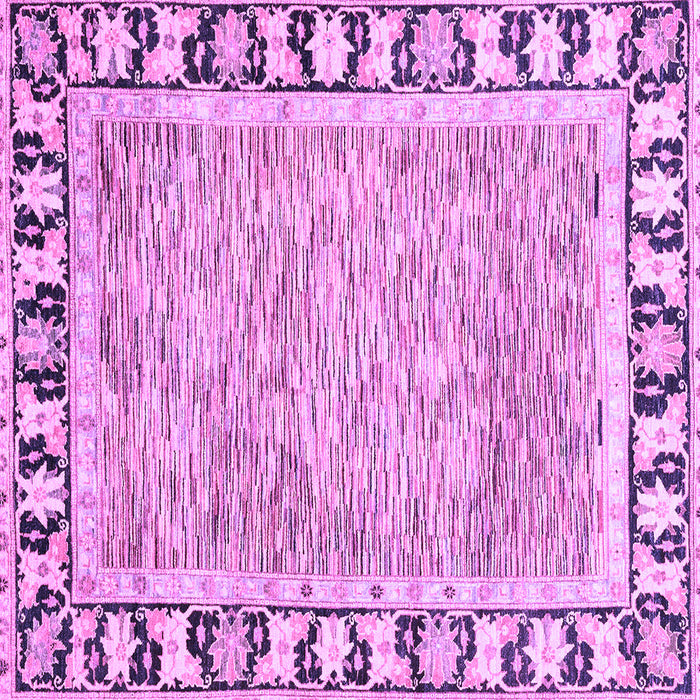 Square Abstract Purple Modern Rug, abs3426pur