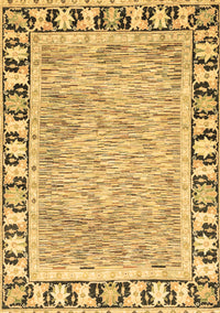 Abstract Brown Modern Rug, abs3426brn