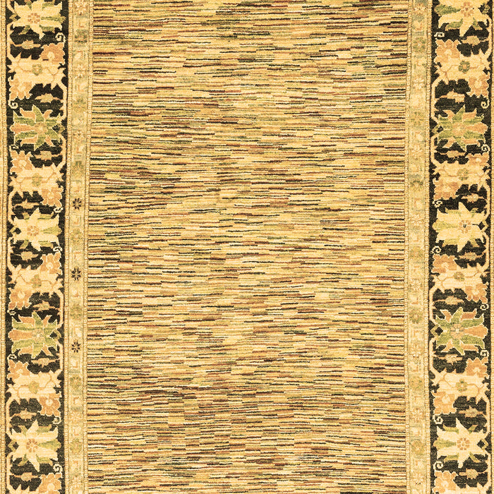 Machine Washable Abstract Brown Modern Rug, wshabs3426brn