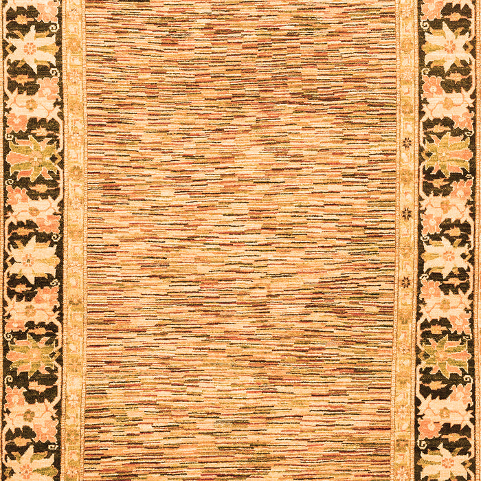 Machine Washable Abstract Orange Modern Area Rugs, wshabs3426org