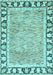 Abstract Light Blue Modern Rug, abs3426lblu