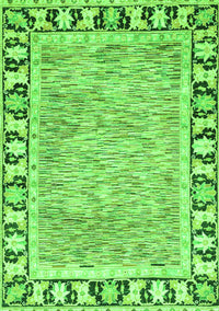 Abstract Green Modern Rug, abs3426grn