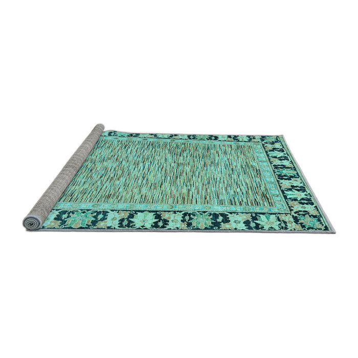 Sideview of Machine Washable Abstract Light Blue Modern Rug, wshabs3426lblu