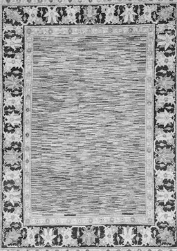 Abstract Gray Modern Rug, abs3426gry