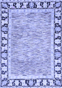 Abstract Blue Modern Rug, abs3426blu