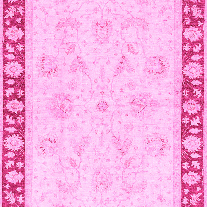 Machine Washable Oriental Pink Traditional Rug, wshabs3427pnk