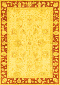 Oriental Yellow Traditional Rug, abs3427yw