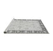 Sideview of Machine Washable Oriental Gray Traditional Rug, wshabs3427gry