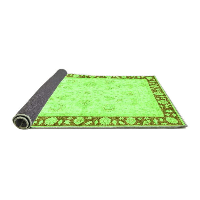 Sideview of Oriental Green Traditional Rug, abs3427grn