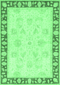 Oriental Emerald Green Traditional Rug, abs3427emgrn