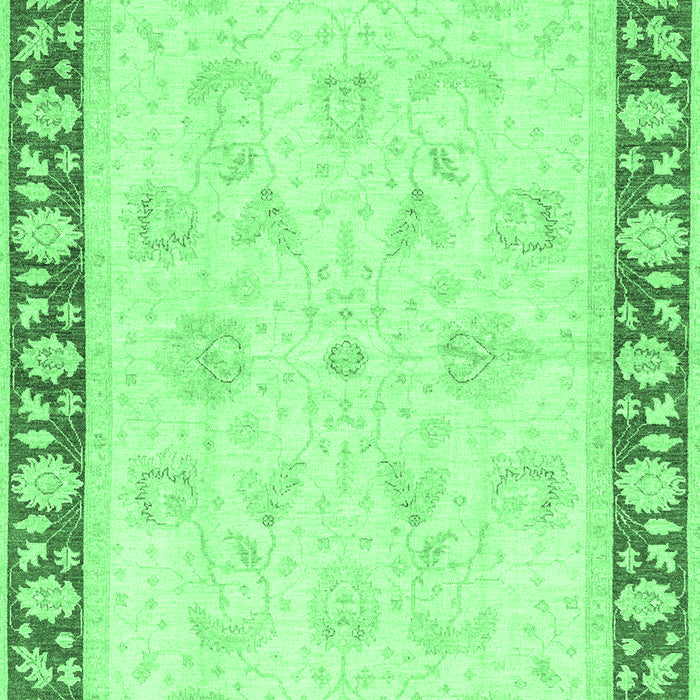 Oriental Emerald Green Traditional Rug, abs3427emgrn