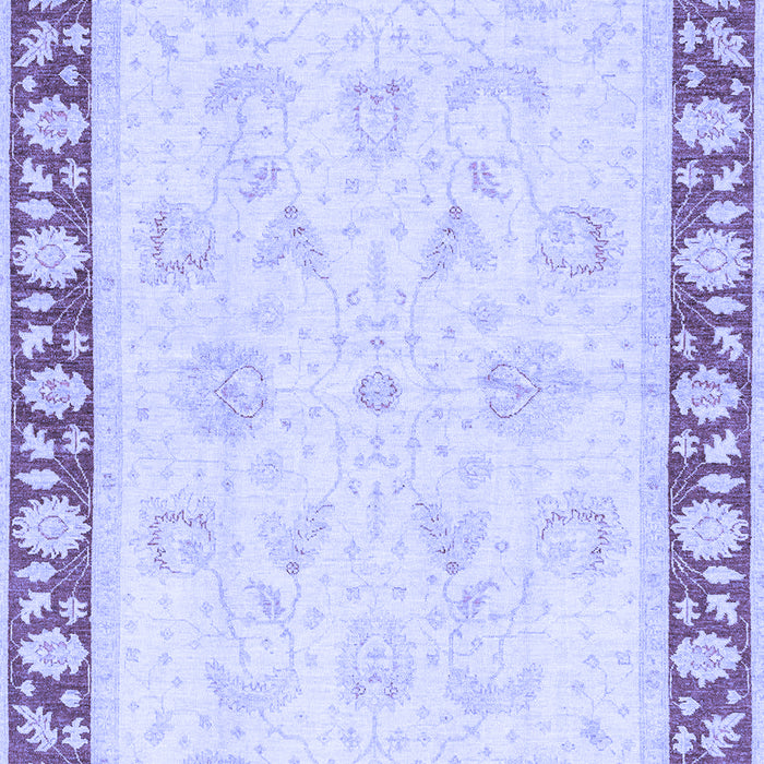 Machine Washable Oriental Blue Traditional Rug, wshabs3427blu