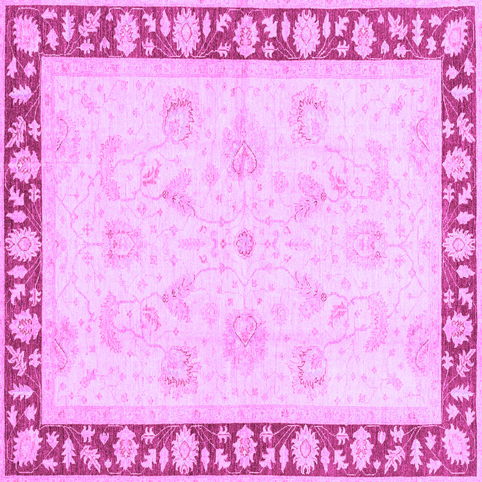 Square Oriental Purple Traditional Rug, abs3427pur