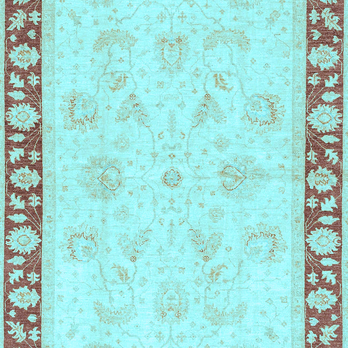 Oriental Light Blue Traditional Rug, abs3427lblu