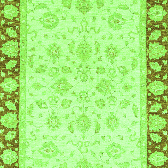 Machine Washable Oriental Green Traditional Area Rugs, wshabs3428grn