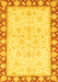 Machine Washable Oriental Yellow Traditional Rug, wshabs3428yw