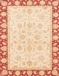 Machine Washable Abstract Khaki Gold Rug, wshabs3428