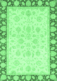 Oriental Emerald Green Traditional Rug, abs3428emgrn