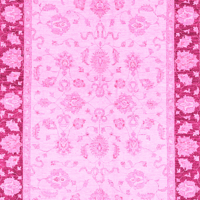 Machine Washable Oriental Pink Traditional Rug, wshabs3428pnk