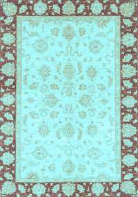 Oriental Light Blue Traditional Rug, abs3428lblu