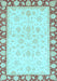 Oriental Light Blue Traditional Rug, abs3428lblu