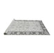 Sideview of Machine Washable Oriental Gray Traditional Rug, wshabs3428gry