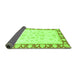 Sideview of Oriental Green Traditional Rug, abs3428grn