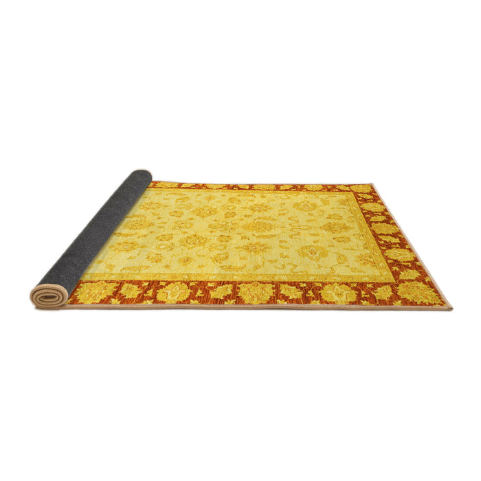 Sideview of Oriental Yellow Traditional Rug, abs3428yw