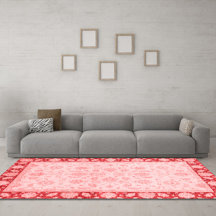 Traditional Red Washable Rugs