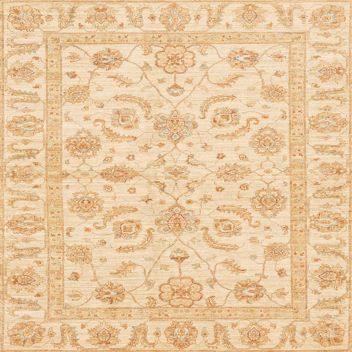 Square Machine Washable Abstract Sun Yellow Rug, wshabs3429