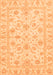 Machine Washable Oriental Orange Traditional Area Rugs, wshabs3429org