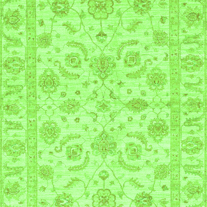 Machine Washable Oriental Green Traditional Area Rugs, wshabs3429grn