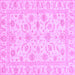 Square Oriental Purple Traditional Rug, abs3429pur