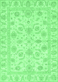 Oriental Emerald Green Traditional Rug, abs3429emgrn