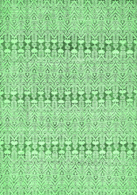 Abstract Emerald Green Modern Rug, abs342emgrn