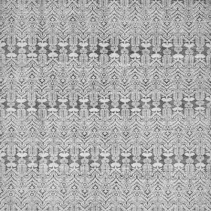 Square Abstract Gray Modern Rug, abs342gry