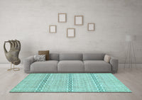 Machine Washable Abstract Light Blue Modern Rug, wshabs342lblu