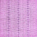 Square Machine Washable Abstract Purple Modern Area Rugs, wshabs342pur