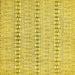 Square Abstract Yellow Modern Rug, abs342yw