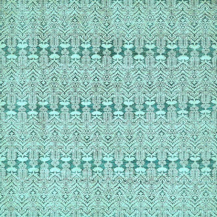 Square Machine Washable Abstract Light Blue Modern Rug, wshabs342lblu