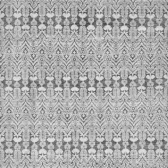 Machine Washable Abstract Gray Modern Rug, wshabs342gry