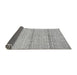 Sideview of Abstract Gray Modern Rug, abs342gry