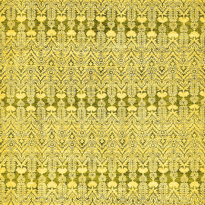 Machine Washable Abstract Yellow Modern Rug, wshabs342yw