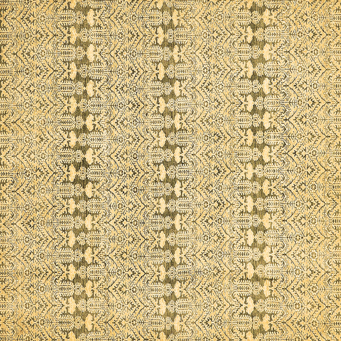 Square Machine Washable Abstract Brown Modern Rug, wshabs342brn
