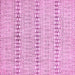 Square Machine Washable Abstract Pink Modern Rug, wshabs342pnk