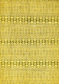 Abstract Yellow Modern Rug, abs342yw