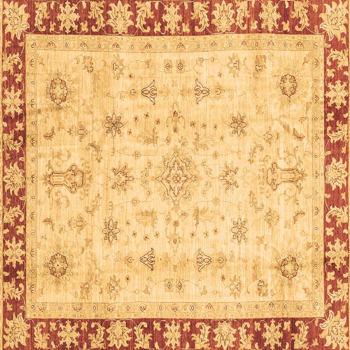 Square Machine Washable Abstract Brown Modern Rug, wshabs3430brn